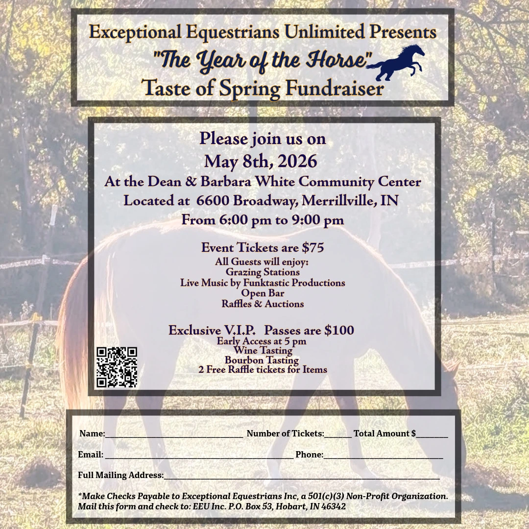 Tickets now available for the EEU Spring Fundraiser Dinner celebrating Year of the Horse